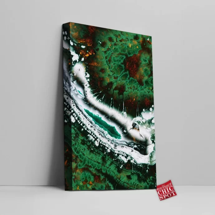 Emerald Abstract Canvas Wall Art