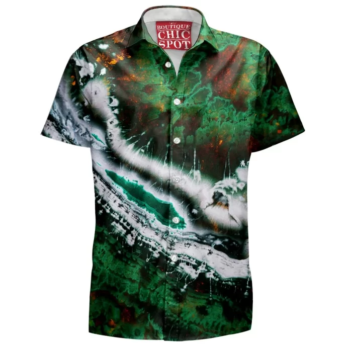 Emerald Abstract Hawaiian Shirt