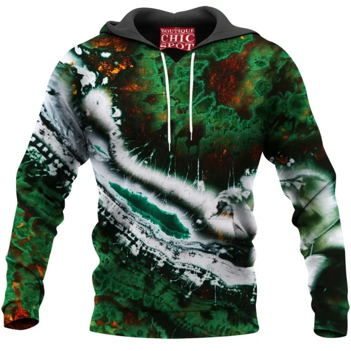 Emerald Abstract Hoodie