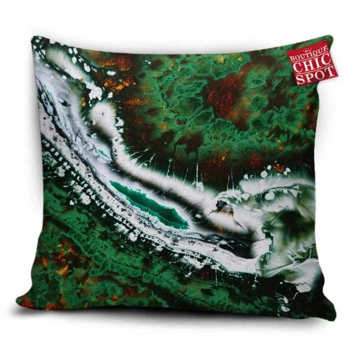 Emerald Abstract Pillow Cover