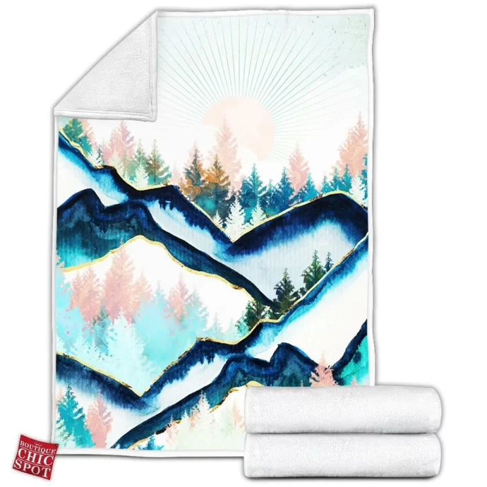 Winter Forest Fleece Blanket