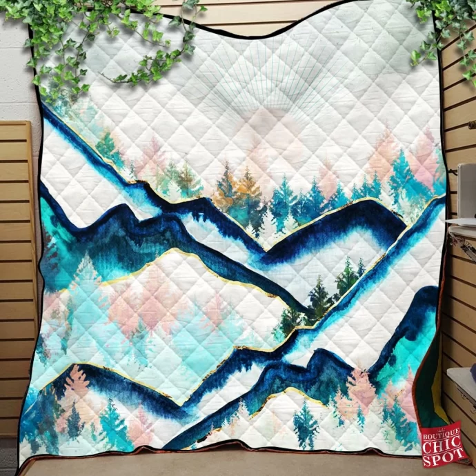 Winter Forest Quilt Blanket