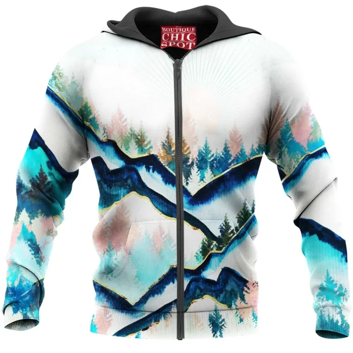 Winter Forest Zip Hoodie