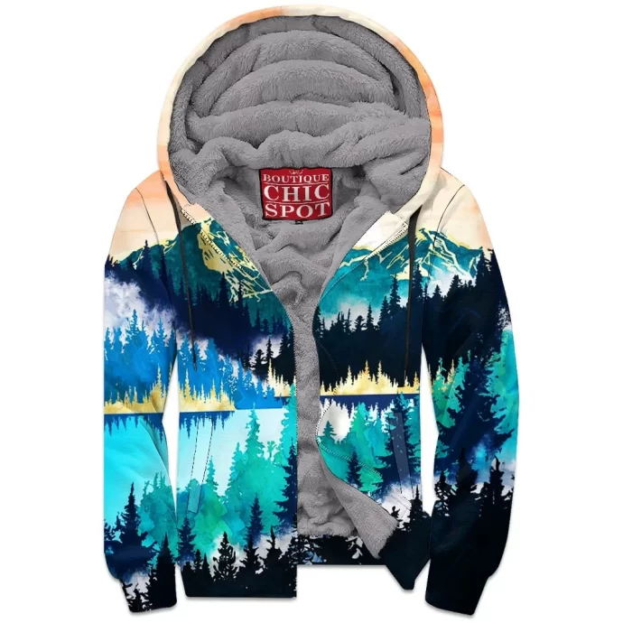 Lake Mist Zip Fleece Hoodie