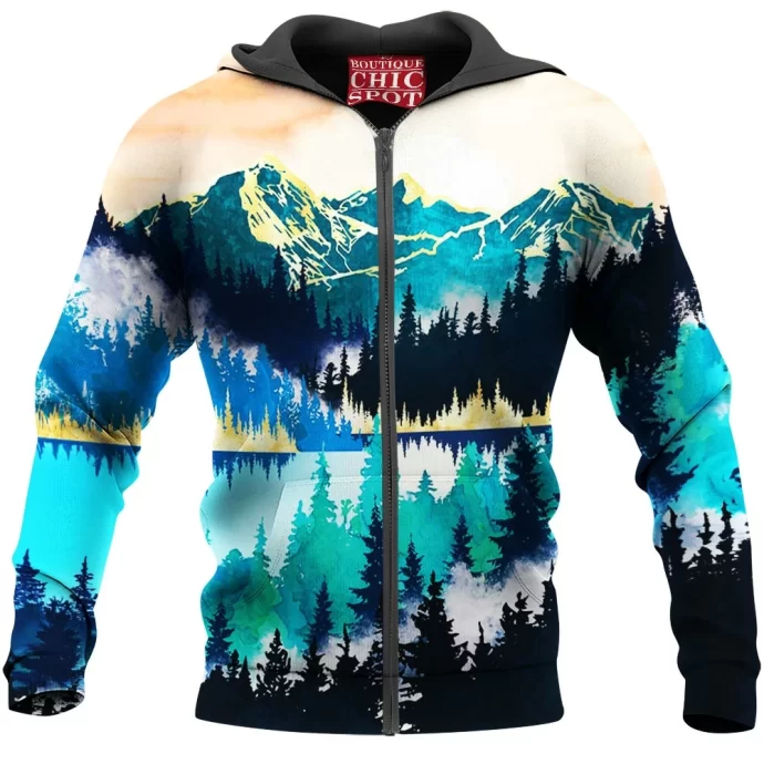 Lake Mist Zip Hoodie