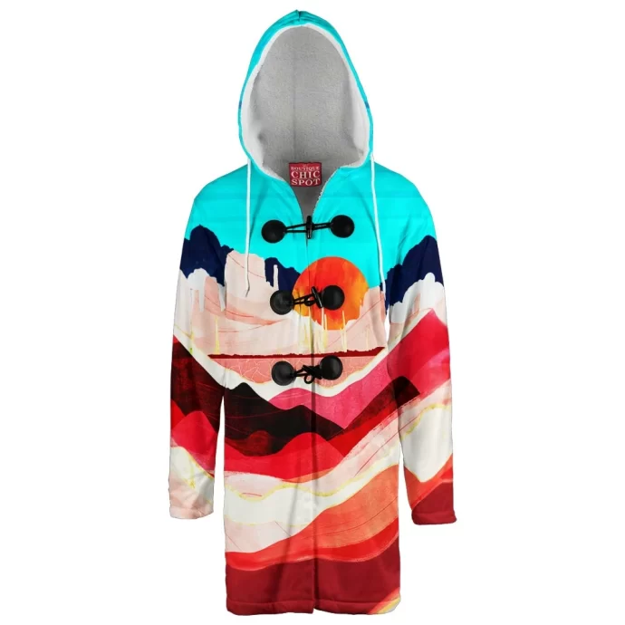 Sunset Desert Hooded Cloak Coat