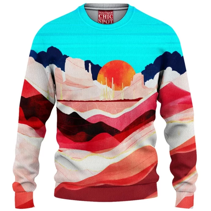 Sunset Desert Knitted Sweater