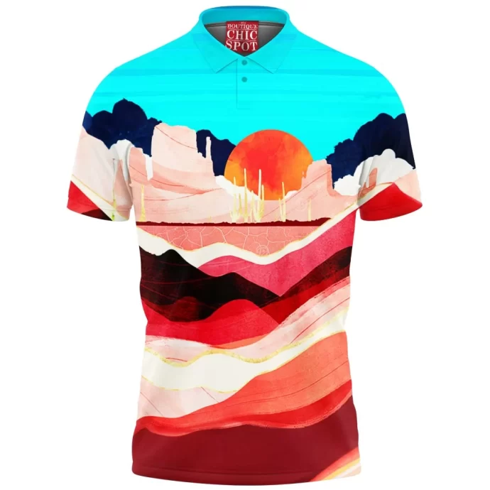 Sunset Desert Polo Shirt