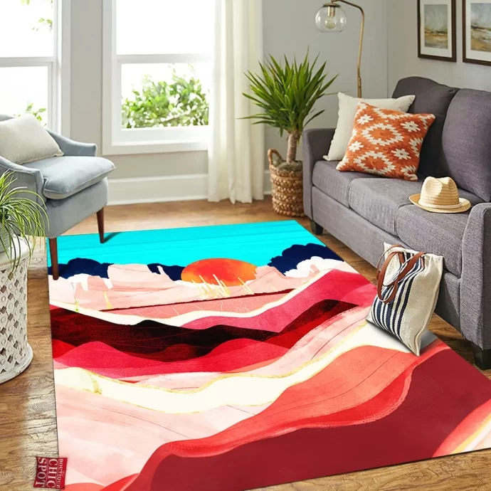 Sunset Desert Rectangle Rug