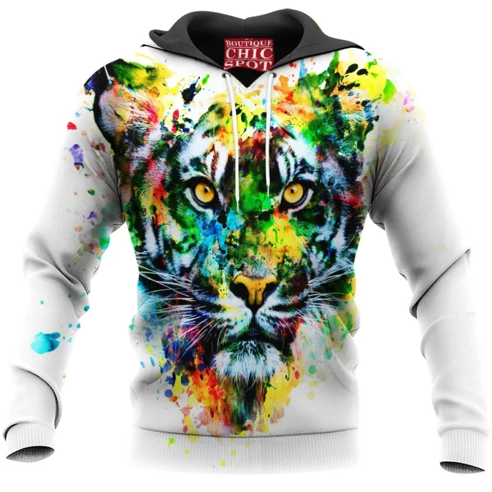 Watercolor Tiger Hoodie