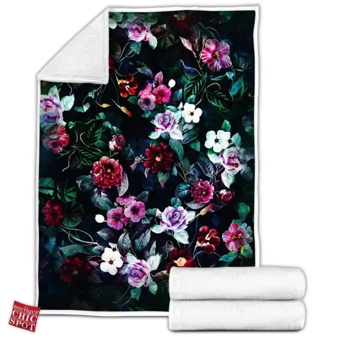 Flowers Fleece Blanket