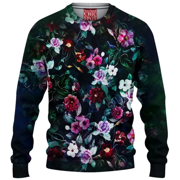 Flowers Knitted Sweater