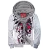 Skull Zip-Fleece-Hoodie