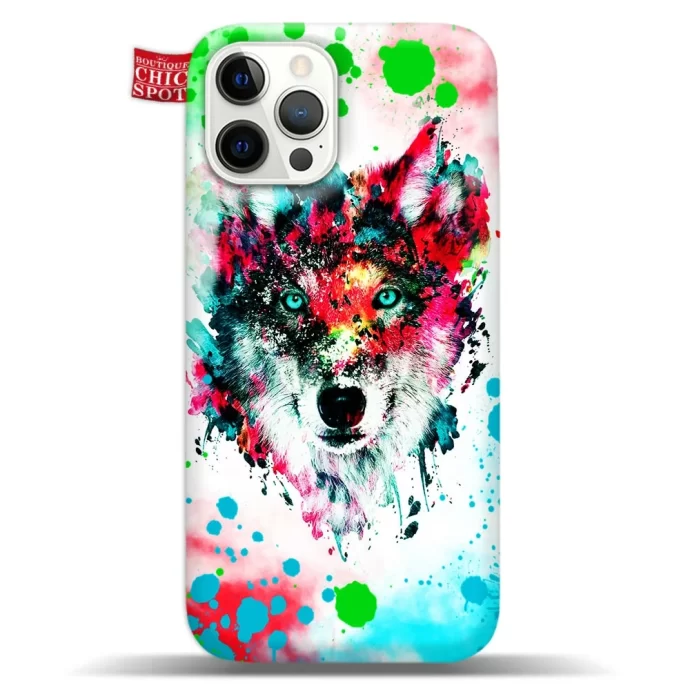 Watercolor Wolf Phone Case Iphone