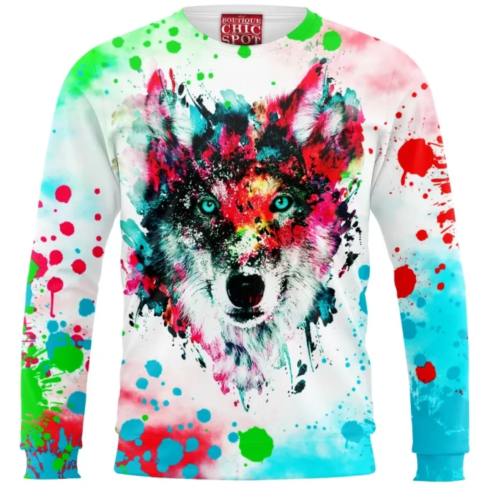 Watercolor Wolf Sweatshirt