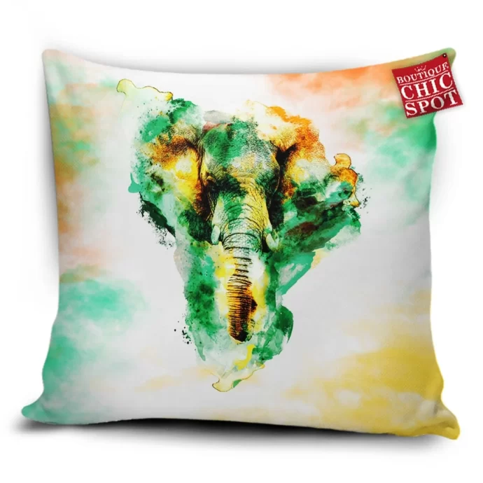 Watercolor Elephant Pillow Cover