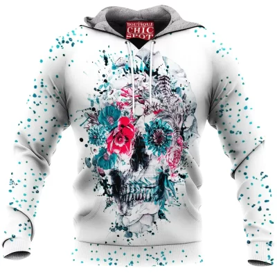 Skull Fleece-Hoodie