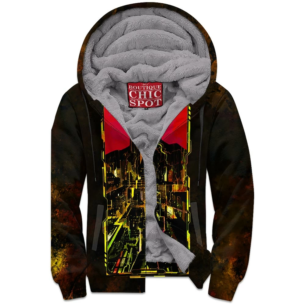 Game Zip-Fleece-Hoodie, Sci-Fi Zip-Fleece-Hoodie, Cyberpunk Zip-Fleece-Hoodie 1 T DUONG Boutique 10447 Zip Fleece Hoodie