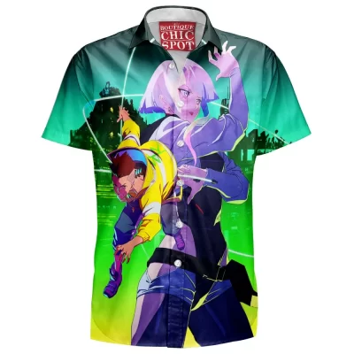 Game Hawaiian-Shirt, Sci-Fi Hawaiian-Shirt, Cyberpunk Hawaiian-Shirt