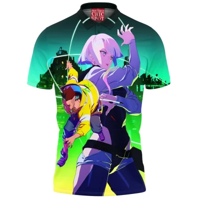 Game Polo Shirt, Sci-Fi Polo Shirt, Cyberpunk Polo Shirt