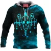 Game Fleece-Hoodie, Sci-Fi Fleece-Hoodie, Cyberpunk Fleece-Hoodie, Voodo Fleece-Hoodie
