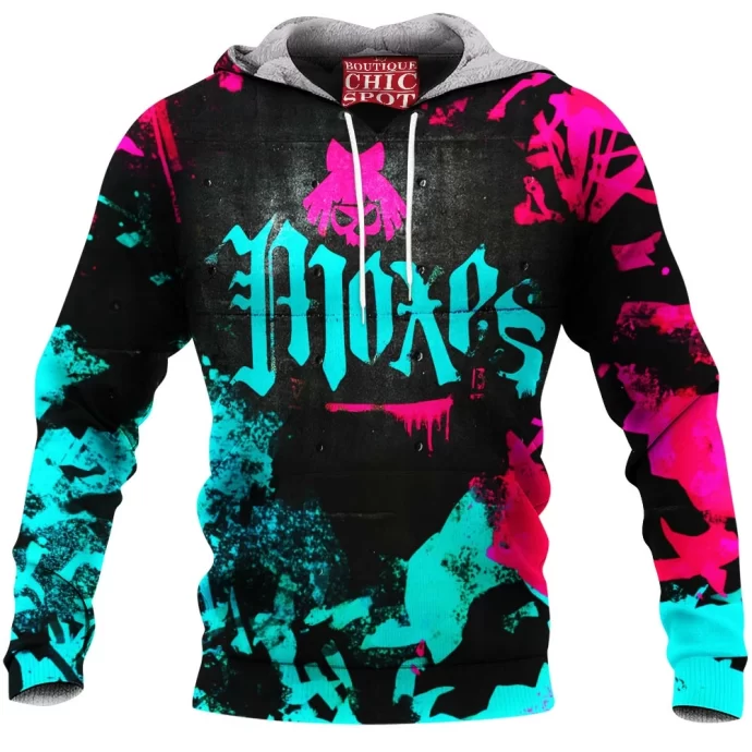 Cyberpunk Moxes Fleece Hoodie