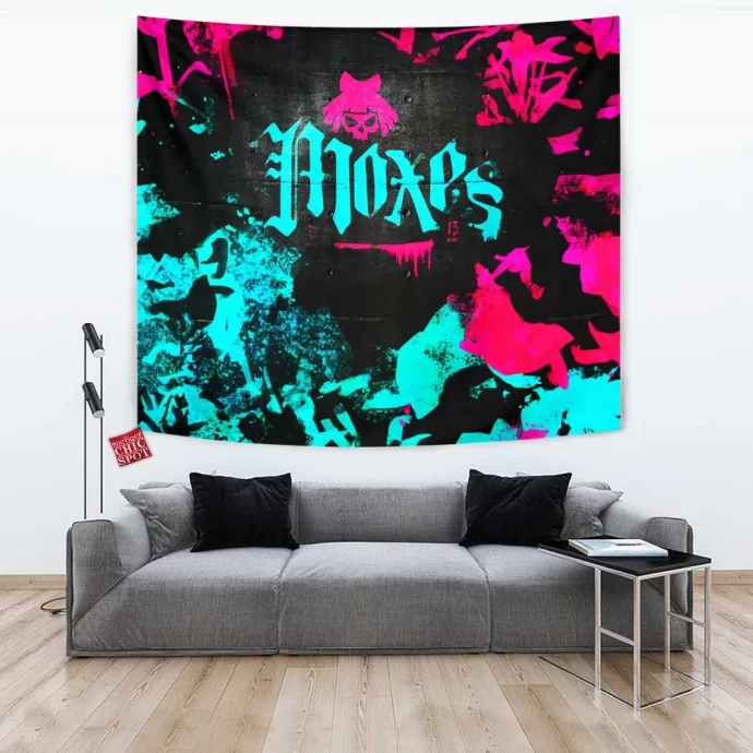 Cyberpunk Moxes Tapestry