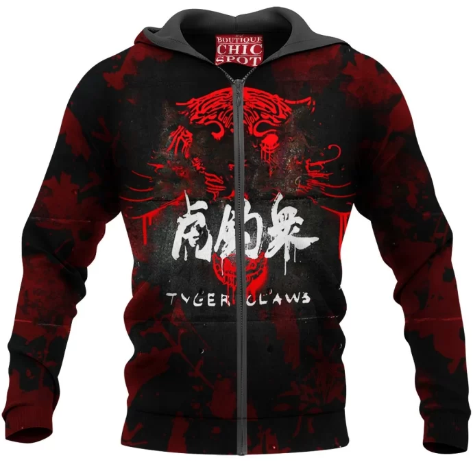 Cyberpunk Tyger Claw Zip Hoodie