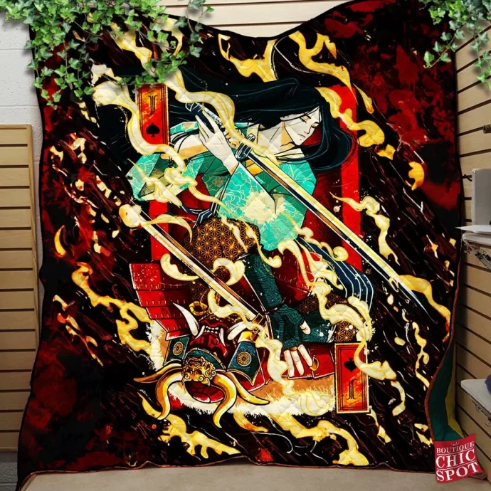 Samurai Quilt Blanket