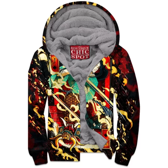 T DUONG Boutique 10458 Zip Fleece Hoodie