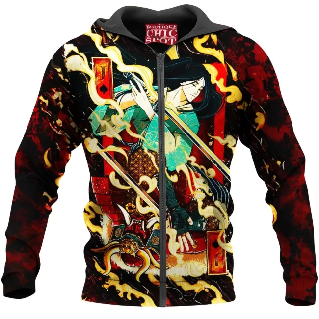 T DUONG Boutique 10458 Zip Hoodie