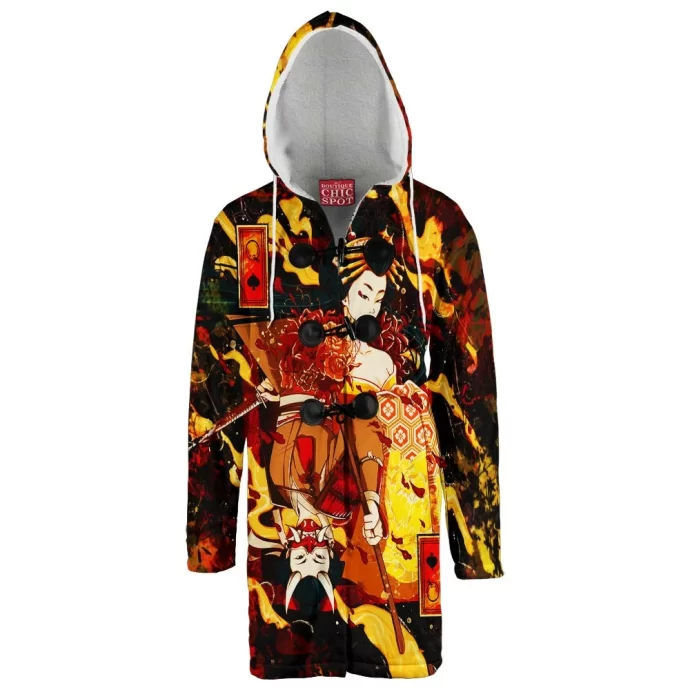 Geisha Hooded Cloak Coat