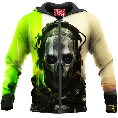 Call Of Duty Zip-Hoodie, Game Zip-Hoodie, MWII Box Zip-Hoodie