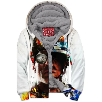 Call Of Duty Zip-Fleece-Hoodie, Game Zip-Fleece-Hoodie, Black Ops Zip-Fleece-Hoodie