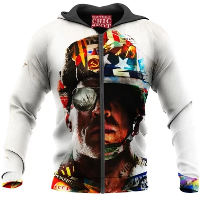 Call Of Duty Zip-Hoodie, Game Zip-Hoodie, Black Ops Zip-Hoodie