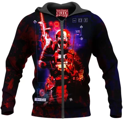 Call Of Duty Zip-Hoodie, Game Zip-Hoodie, Stryker Zip-Hoodie
