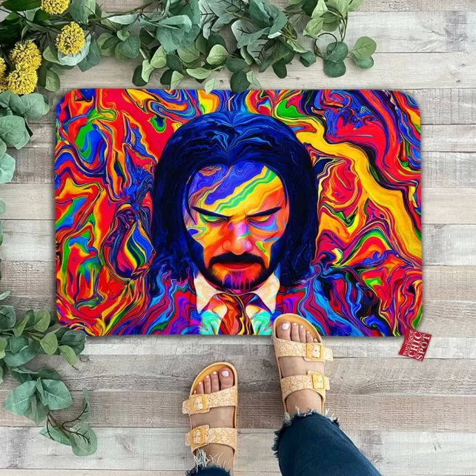 John Wick Psychodelic Doormat