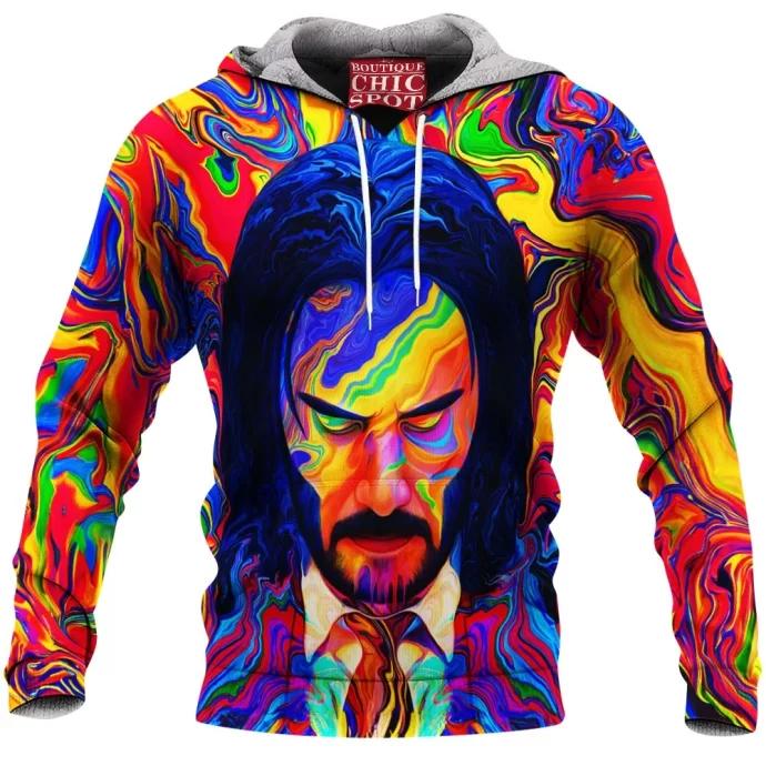 John Wick Psychodelic Fleece Hoodie