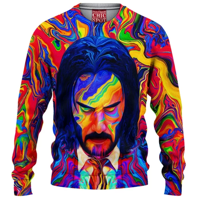 John Wick Psychodelic Knitted Sweater