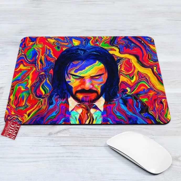 John Wick Psychodelic Mouse Pad