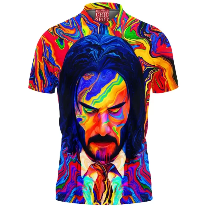 John Wick Psychodelic Polo Shirt