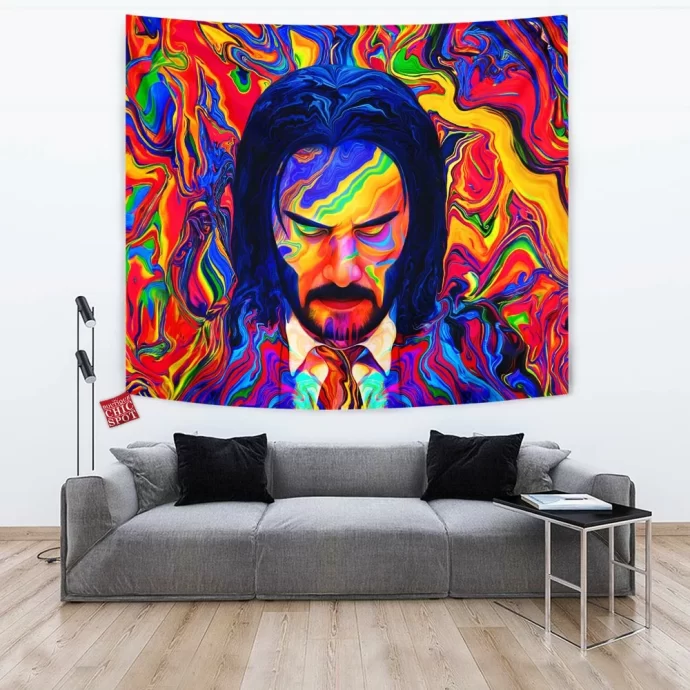 John Wick Psychodelic Tapestry