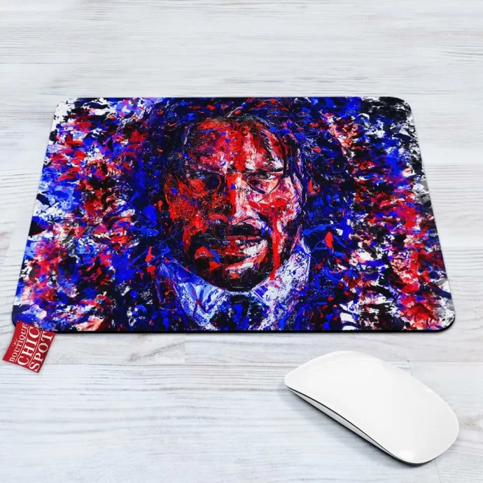 John Wick Portrait Painting Mouse Pad