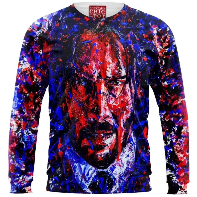 John Wick Portrait Painting Sweatshirt