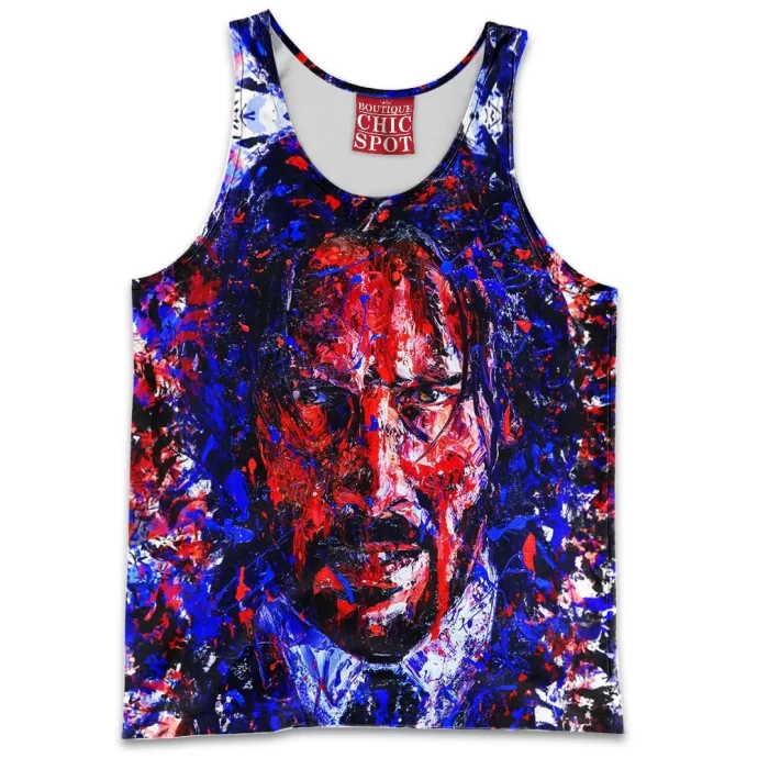 John Wick Portrait Painting Tank Top