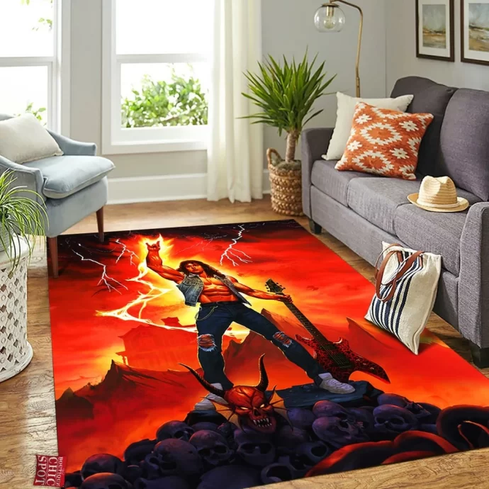 Stranger Things Eddie Rectangle Rug