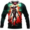 Horror Fleece-Hoodie, Stranger Things Fleece-Hoodie, Demogorgon Fleece-Hoodie