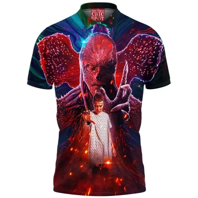 Horror Polo Shirt, Stranger Things Polo Shirt, Eleven Polo Shirt, Vecna Polo Shirt