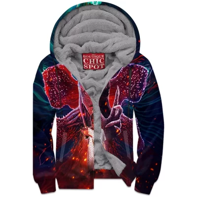 Horror Zip-Fleece-Hoodie, Stranger Things Zip-Fleece-Hoodie, Eleven Zip-Fleece-Hoodie, Vecna Zip-Fleece-Hoodie