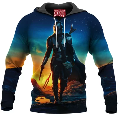 Sci-Fi Hoodie, Star Wars Hoodie, The Mandalorian Hoodie